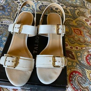 Talbots stacked heel sandals